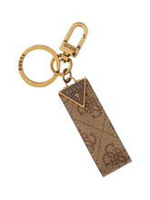 GUESS 2 USCITA Guess Portachiave Uomo Beige Brown - Beige Beige Brown